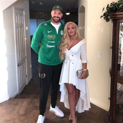 tyson fury s wife celebrated her husband s big win with a