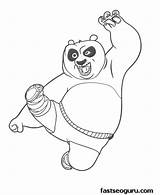 Po Kung Fu Panda Coloring Pages Printable sketch template