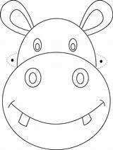 Hippo Masks Studyvillage Faces sketch template
