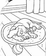Colorir Cachorro Desenhos Dormindo Cachorros Tapete Deitado Cães Qdb sketch template