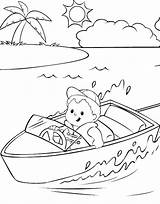 Coloring Ferry Pages Boat Getcolorings Little People sketch template