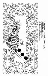 Pyrography Irish Printable Leather Pattern Patterns Journal Lora Pdf Designs Celtic Carving sketch template
