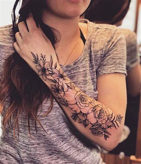 Top 83 Floral Arm Tattoo Female Latest In Eteachers