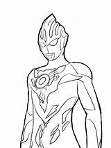 Ultraman Mewarnai Warna sketch template