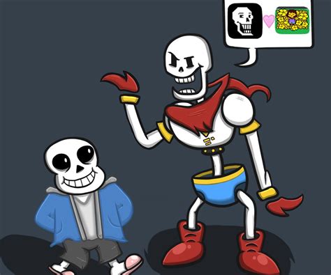 Sans And Papyrus By Hashslash On Deviantart