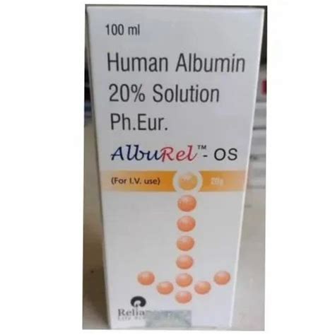 alburel reliance human albumin solution 20 for hospital cool at rs