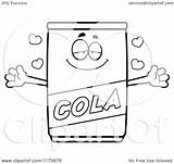 Wanting Hug Mascot Cola Loving Clipart Cartoon Thoman Cory Outlined Coloring Vector 2021 sketch template