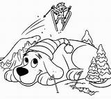 Clifford Dog Coloring Big Red Pages Christmas Printable Color Getdrawings Adults Getcolorings sketch template