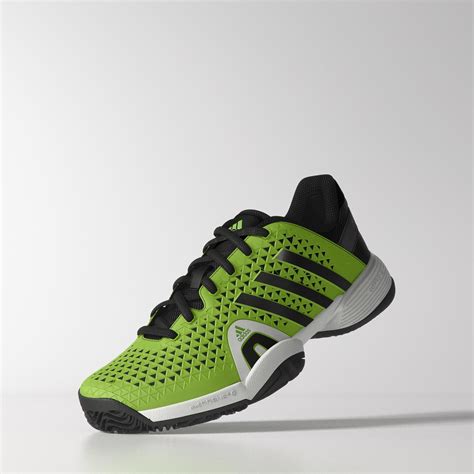 adidas kids barricade  xj junior tennis shoes solar green tennisnutscom