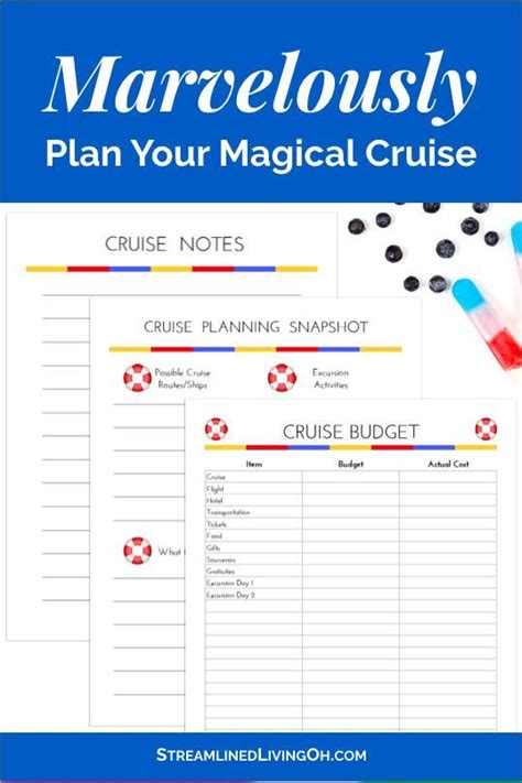 printable planner   disney cruise
