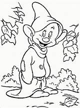 Coloring Dopey Pages Snow Popular Dwarf sketch template