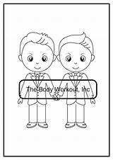 Lgbt Wedding Book Activity Coloring Gay sketch template