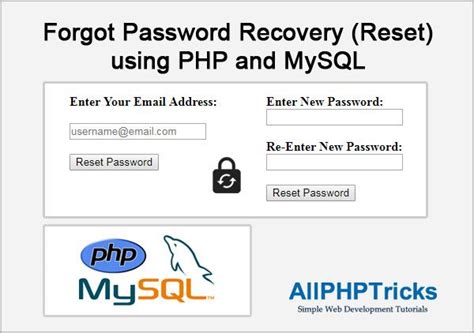 How To Create Forgot System Password With Php Mysql