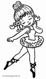 Coloring Pages Ballet Sports Color Ballerina Dance Dancing Printable Kids Sheets Found sketch template
