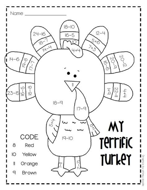 thanksgiving multiplication coloring worksheets grade