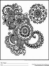 Coloring Pages Adults Printable Advanced Detailed Adult Kids Intricate Color Print Colouring Sheets Books Cool Animals Sheet Geometric Flower Google sketch template