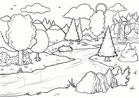 coloring pages  forests visual arts ideas