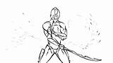 Excalibur Warframe Coloring Drawing Pages Template sketch template