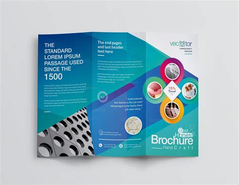 excellent professional corporate tri fold brochure template 001213