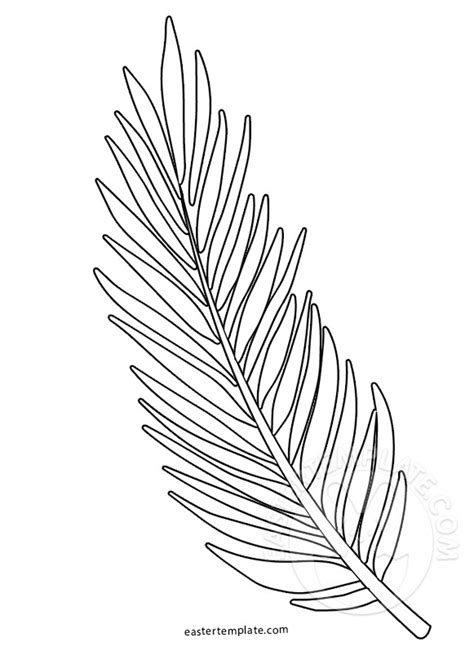 palm sunday coloring page palm branch template coloring home