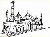 Masjid Mewarnai Mosque Nabawi Marimewarnai Bagus Putih Islami Tk Terlengkap Sketsa Animasi Pemandangan Abu Menggambar Taj sketch template