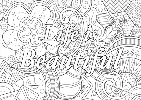 coloring books  adults quotes png  file