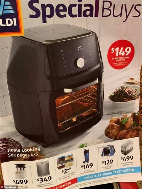 aldi australia  set  launch  air fryer       home cooking