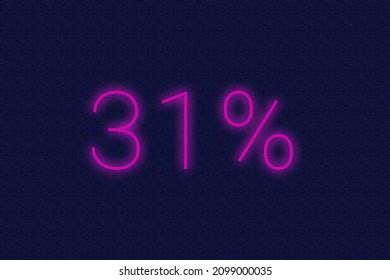 percent logo thirtyone percent neon stock illustration  shutterstock
