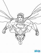 Coloring Superman Pages Printable Cartoon Superhero Hellokids Print Boys Drawing sketch template