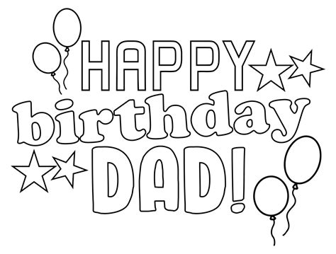 happy birthday dad coloring page makenatedecker