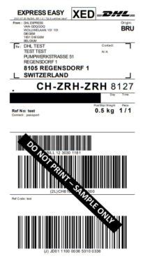 difference  dhl express parcel label dhl express