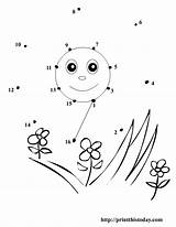 Dot Summer Printable Dots Connect Printables Activities Sun Kids Activity Worksheets Kindergarten Preschool Coloring Sheets Numbers Printthistoday Pages Color Easy sketch template