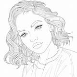 Coloring Girly sketch template