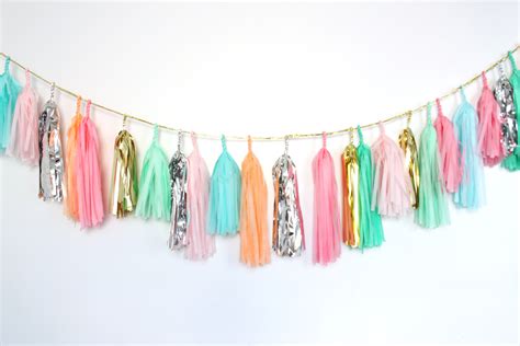 these tissue paper and mylar garlands 125 are crazy