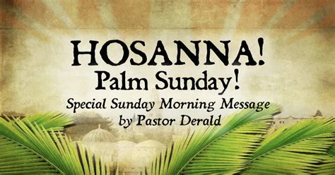 hosanna prophecy palm sunday sermons calvary chapel pearl harbor