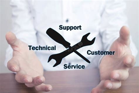 technical support customer service stock image image  wrench