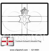 Ireland Flag Coloring Northern Sample Illustration Vector Royalty Clipart Perera Lal sketch template