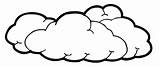 Cloudy Coloring Clipart Clip sketch template