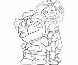 Doraemon Coloring Pages Nobita Kids Getdrawings sketch template