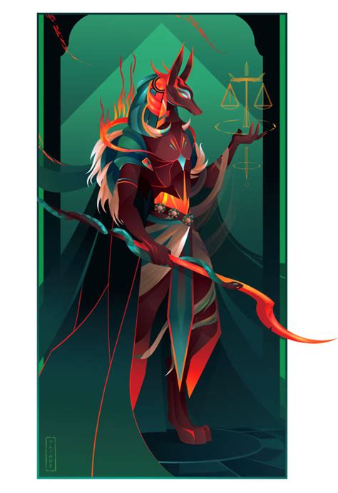 i recreated illustrations of old magnificent egyptian gods