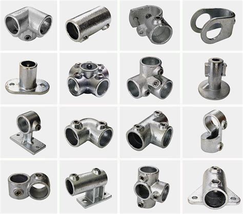 angle galvanised key clamp handrail system connector pipe fittings