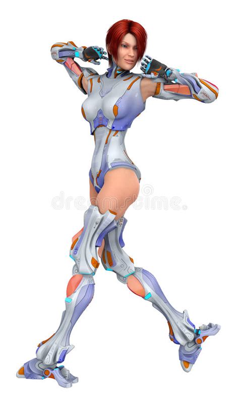 bionic woman dancing stock illustration illustration of cyborg 25347541