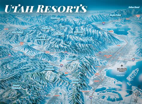 utah ski resorts map area info ski utah