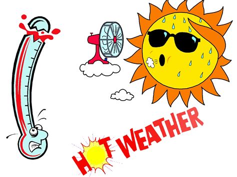 warm weather cartoon   find  hot