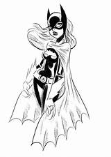 Batgirl Dibujar Villanos Extraordinary Vigilante Distinguished Dxf sketch template