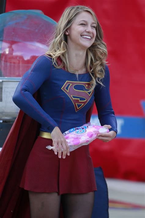 Melissa Benoist Supergirl Set In Downtown Vancouver 07
