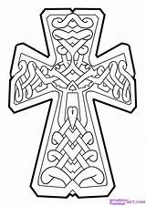 Celtic Draw Cross Crosses Drawing Line Step Cool Designs Cliparts Clipart Coloring Drawings Pages Getdrawings Library Zentangle Clip sketch template