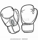 Coloring Gloves Boxing Pages Printable Getcolorings sketch template