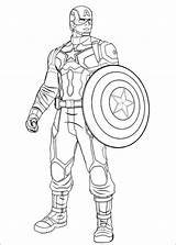 Captain America Pages Coloring Shield Printable Kids sketch template