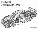 Nascar Johnson Jimmie Sheets Racing Mandala Coloringhome sketch template